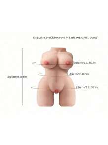 1 pièce Masturbateur masculin de poupée de sexe, gros seins doux, chatte et cul serré, poupée de sexe adulte de torse pour l'orgasme masculin, taille de masturbation réaliste et pratique