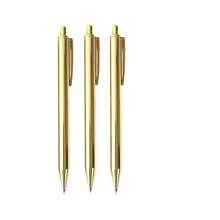 1-3支金色/银色/玫瑰金金属圆珠笔，书写流畅，1毫米中号笔尖，适用于婚礼、商务、办公、学生、教师、男女皆宜，可作为返校礼物