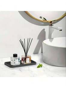 1pc Soporte de Esponja de Silicona, Soporte de Esponja de Cocina, Bandeja Organizadora de Silicona para Baño, Dispensador de Jabón, Jabón de Silicona - CHINA-Gris claro - Ver 6