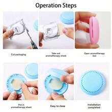 2/6/11/33pcs Solid Air Freshener Fragrance Stickers, Bathroom/Bedroom/Wardrobe/Car/Home Odor Eliminator, Replaceable Fragrance Pads - Multicolor - View 4