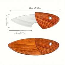 1 Versatile Compact Pocket Knife: Lightweight, Ambidextrous Stainless Steel Mini Cutter For Precise Everyday Use, Suitable For Outdoor Camping, Hiking, Picnics, And Various Activities.
