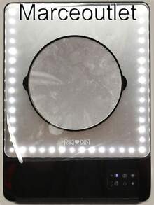 Riki Loves Riki Skinny 5X Mini Lighted Vanity Mirror With Bluetooth Black - 1 - View 6