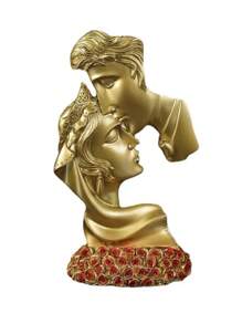1pc Resin Rose Kisses The Statue With Love, Symbolizing The Love Ornaments That Will Never Die.Resin Decorative Crafts, The Best Object For Creative People To Design Home Decoration, Are Used For Home Desktop Decorations, Gifts For Classmates, Friends And Family, And Birthday Gifts.Room Decor, Home Decor, Birthdaydecor,Kitchen,Wedding, Bedroom Decor, Livingroom Decor, Gift, Party Decor, Gardendecor