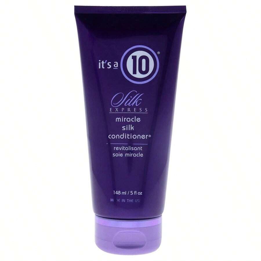 It's A 10 Silk Express Miracle Silk Conditioner 5oz/148ml Refreshing & Nourishing Formula, Lightweight Conditioning For All Hair Types, Adds Shine And Softness, Perfect For Travel, Ideal For Daily Use, Energizing Mint And Rosemary Scent - 無色 - 查看 1