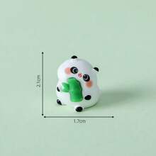 6pcs Creative Cute Panda Eating Bamboo Car Decorative Accessories