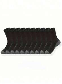60pcs/50pcs Comfortable Sports Round Neck Tennis Socks For Men, Suitable For Outdoor And Casual Wear, All Season, White Antibacterial Odor-Resistant Moisture-Wicking Athletic Socks, Thick And Comfortable For Daily Wear, Couples Casual Socks, Cute Socks, Girls Socks, Autumn/Winter & Spring/Autumn, Mesh Detail, Guiding Hole Design, Moisture Absorption And Perspiration, Soft And Smooth, Suitable For Various Holidays, Sports, Leisure, Business And Daily Wear, Can Be Worn All Year Round, 40pcs/30pcs/24pcs/20pcs/16pcs/12pcs/10pcs/8pcs/6pcs/4pcs/2pcs