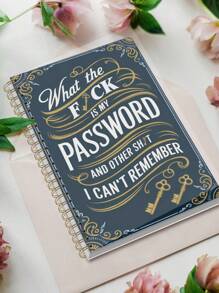 BUBU 1 Libreta de contraseñas en inglés Libreta de direcciones Libreta de teléfonos Libreta multifunción con tapa dura para oficina y negocios con correa para la muñeca, 8.5 * 5.5 pulgadas, dispositivo de almacenamiento de contraseñas para inicios de sesión en Internet, sitios web, nombres de usuario y contraseñas, útiles para el regreso a clases