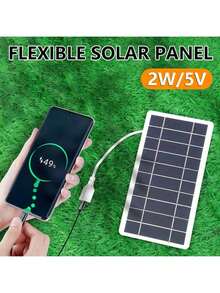 Flexible 2W 3W 5V Solar Panel, Multi-Function USB Solar Panel Charger For Phones