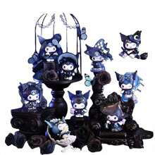 Sanrio Sanrio Kuromi Limited Edition Witch Celebration Ceremony Series - Blind Box Toy Handmade Office Desktop Ornament Car Decoration Ornament And Unique Gift Creative Handmade Resin Ornament Festival Birthday Gift [Color And Style Random]