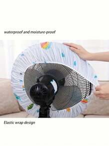 2 pièces Housses anti-poussière pour ventilateur, housse de protection universelle pour ventilateur sur pied ronde, pour école, bureau, maison, voyages, sacs, organisateurs, stockage, couleurs aléatoires