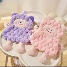 1/2 Stück Badezimmer Handtücher zum Aufhängen, super dick, süßes Cartoon Quadrat Design, saugfähige Haushalts-Handtücher, verdickte schnell trocknende Handtücher, Badezimmer Hand- und Gesichtshandtücher, niedliches quadratisches super saugfähiges und schnell trocknendes Design