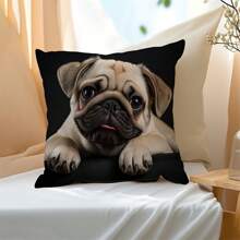 Bezaubernder Labrador-Muster Kissenbezug, mit Reißverschluss, Landhausstil, 100% Pfirsichhaut-Polyester, maschinenwaschbar - ideal für Sofa & Schlafzimmerdekoration, ohne Kissen, Hundehauskissen