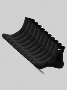 10 paires/20 paires de chaussettes décontractées pour hommes, chaussettes mi-mollet, chaussettes blanches, chaussettes d'hiver, chaussettes noires, désodorisantes, de sport, respirantes, absorbant la transpiration/Deux styles au choix (fines/épaisses)