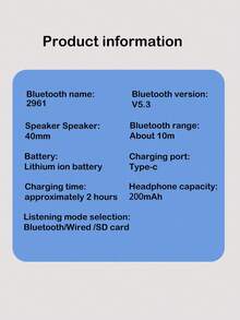 Wireless Headphones, Jelly 5.3, Long Battery Life, Suitable For Computer/IPad/Smartphone, Music/Gaming Wireless Headset