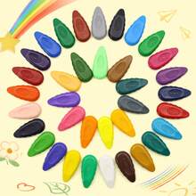 12/24/36 色可水洗蜡笔，符合人体工程学的手柄 - 儿童美术用品（颜色鲜艳，易于清洁），返校