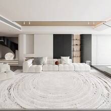 This Large, Modern, Luxury Spiral Circular Line Art Floor Mat Is Crafted From Crystal Velvet With A Rubber Bottom For Anti-Slip And Machine Washability. The Upgraded Thick And Dense Material Resists Fading, Making It Ideal For Living Rooms And Bedrooms. The Navy Blue And Gold Accents Are Perfect For Christmas, Thanksgiving, Easter, Mother's Day, Father's Day, And Other Holidays. Room Decor Bathroom Accessories Back To School Entryway Decor Bathroom Kitchen Decor - Multicolor - View 3