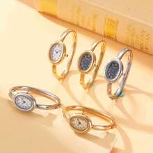 1pc New Fashionable Bracelet Watch For Women,Retro Luxury Simple Elegance Quartz Watch Suitable For Daily Wear, Work, And As A Gift For Ladies Or Students.