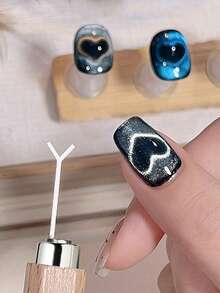 Beautizon Nailartlab 1 件/2 件 4 合 1 强力猫眼凝胶指甲磁铁，多功能 UV 凝胶抛光花朵美甲工具磁性棒适用于家庭沙龙美甲 DIY、美甲用品、美甲工具、美甲工具、返校、指甲、按压指甲的美甲工具、美甲修脚工具