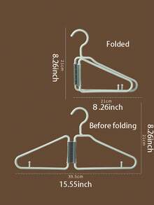 3pcs Foldable Portable Travel Clothes Hanger, Hotel Universal Drying Rack, Non-Slip Heavy Duty - Multicolor - View 8