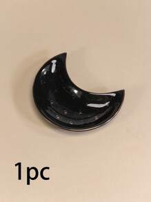Kleine Mond Schmuckschale, Ringhalter Schale dekorative Keramik Zierschale süßer Mond Schale kleine Schmuckplatte Ohrringe Halskette Halter Schmuckauslage moderner Akzent Ring Tablett für Schminktisch Sommerbedarf für Frauen Aufbewahrungsorganizer Geschenk Semesteranfang