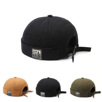 Fashionable Brim Hat, Street Casual Landlord Hat, Simple Hip-Hop Melon Rind Hat, Comfortable And Versatile Hat For Daily Wear