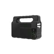 1 pieza Generador solar portátil con batería recargable de 3600mAh, puede conectar el teléfono para reproducir música y proporcionar iluminación, adecuado para uso doméstico, al aire libre, camping y caravanas