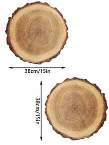 1-18 Stücke einfache, kreative PP Baumstumpf Tischsets, waschbar, leicht zu reinigen, abwischbar, rutschfest, Tischsets für Esszimmer, Hochzeit, Party, Fest Dekoration - Verschiedenfarbig - Übersicht 11