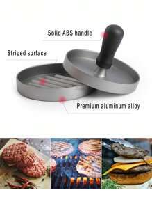 1pc Hamburger Patty Maker And 100pcs Non-Stick Burger Press Paper Set, Kitchen Tool And Accessory, Suitable For Holiday Parties, Gatherings, Family Meals, And Homemade Burger Patties