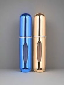 2 pièces Bouteille de parfum rose vif de 5 ml, bouteille de rangement de parfum, bouteille de vaporisateur rechargeable, bouteille de décantation de parfum, petite bouteille réutilisable
