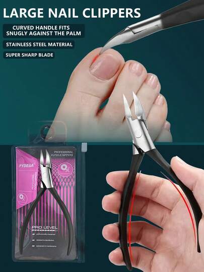 Nail Clippers Ingrown Toenail Nippers Cuticle Cutters Pedicure Manicure Hand Foot Care Tools Professional Cuticle Trimmer