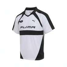 Puma Behind The Green 男女通用 Polo 衫，梭织短袖 T 恤 63124202 - 黑與白 - 查看 1