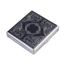 Thick Metal Cigarette Box Storage, Carved Patterns, Personalized Creativity, Flip Metal Cigarette Holder, Portable Box