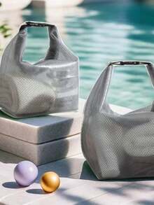 2/1pc Wet Bag For Swimsuit And Towels,Waterproof Storage Bag With Handle Zippered ,With Dry-Wet Separation, Large Capacity Drawstring Bag,Simple Swim Small Item Storage Bag - Suitable For Swimming Gear, Beach, Pool Accessories, Swimming Gear Storage | Transparent PVC Bag | Practical Design Summer Travel, Vacation Home Bathroom Sport Bag For Sports For Fitness For Exercise Travel Bag For Vacation For Women For Men Travel Essential Durable Swimming Bag Waterproof Bag Beach Bag For Beach - Multicolor - View 7