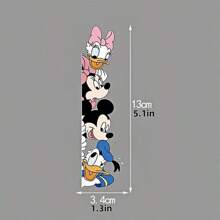 Disney Disney Mickey And Minnie Fun Wall Stickers, Window Decoration, Room Wall Decoration, Suitable For Entrance Door, Bathroom, Kitchen Creative Stickers, Theme Party Supplies, Best Gift For Family Members, Home Office Decoration