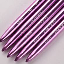 1pc Metal Handle French Stripe Liner Nylon Brush 3d Tips Manicure Ultra-Thin Line Drawing Pen Brushes Painting Nail Art Tools Christmas