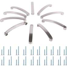 橱柜拉手旋钮铝合金门厨房把手拉丝橱柜拉手抽屉现代家具把手五金