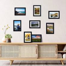 Tomnk 12 Pack 4x6/5x7/8x10 Picture Frame With Glass - Black Picture Frame - Wide Photo Frames Made Of Engineered Wood For Vertical Or Horizontal Wall Display - Black, For Home Decor, Wall Decor, Party Decor