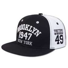 1pc Men's Brooklyn 1947 New York Embroidered Letter Snapback Baseball Cap, Fashionable Street Hip Hop Hat For Outdoor Casual Spring Autumn Travel Vacation - Multicolor - View 10