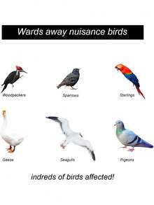 6pcs Woodpecker Home Pole, Outdoor Bird Reflective Equipment, Reflective Scare Pole, Outdoor Bird Reflector, Bird Scare Pole Silver Suspension Plastic Bird Deterrent Device, Wind-Driven Rotating Scare Pole Suitable For Eaves, Branches, Balconies, Gardens, Orchards - Silver - View 5