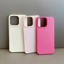 3 piezas Estuches de teléfono protectores sólidos mate de grano de litchi compatibles con Apple 16PROMAX/15PLUS/15PRO/15/14PROMAX/14PLUS/14PRO/14/13PROMAX/13PRO/13/12PROMAX/12PRO/12 11PROMAX/11PRO/11/XSMAX/XR/XS/7/8PLUS a prueba de agua, a prueba de golpes y resistentes a arañazos