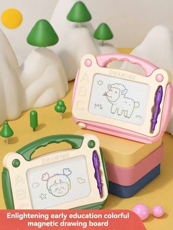 1 Stück Farbmalplattte, großes löschbares Format, Baby Mal Magnetisches Schreibbrett, Zuhause Magnetisches löschbares Schreibbrett Spielzeug. Geeignet für Zuhause, Unterwegs, Schreibtische und Büroschreibtische. Kann als Geschenk zum Schulbeginn, zur Abschlussfeier, zum Geburtstag und zu verschiedenen Festen verwendet werden.