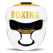 GINGPAI Casque de protection professionnel de boxe pour adultes et adolescents, pour l'entraînement de Muay Thai et de Taekwondo, pour hommes et femmes