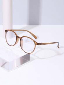 4pcs Set Oval High-End Ins Style Non-Bohemian PC (Polycarbonate) Fashionable Glasses