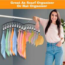 3件套不锈钢晾衣架，10个夹子，节省空间，可挂裤子/衣服，多功能紧身衣物、裤子、牛仔裤、裙子、帽子、围巾、袜子等，3/2/1件装 - 彩色 - 查看 8