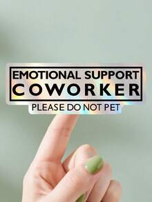 1/3/6张装 情感支持同事贴纸，手机、电脑贴纸，节日送礼佳品，趣味图案贴纸，搞笑表情包，送给她的礼物，生日礼物贴纸，剪贴簿用品，趣味贴纸，笔记本电脑贴纸，Kindle手机贴纸 - 彩色 - 查看 16