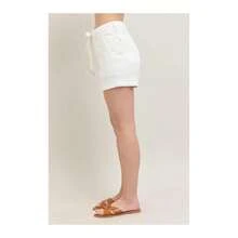 Full Size High Waist Cuff Denim Shorts Plus Size