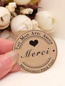 500 Stücke/Rolle Dankeschön Geschenkverpackungs-Aufkleber, selbstklebende Etiketten, Geschenkverpackungsmaterial, Weihnachten