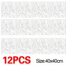 12PCS White Hanging Room Divider PVC Panels Partition Screen Wall Living Room 40cm - White - View 5