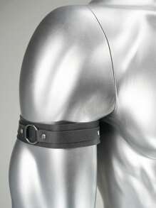 Adjustable PU Leather Fashion Arm Band For Men, Gothic Style Arm Cuff Armband, Valentine's Day Gift, Arm Strap Accessory, Sexy Men's Accessory