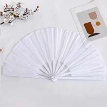 1/2pcs Hand Fans For Women Foldable - Rave Fan - Large Folding Fan | Nylon-Cloth Vintage Retro Fabric Fans Chinese Kung Fu Tai Chi Festival Dance Decorations Hand Held Fan,Stocking Stuffers Best Gifts Birthday